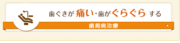歯ぐきが痛い・歯がぐらぐらする