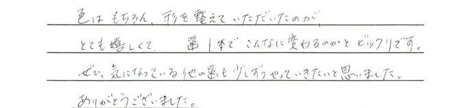 患者さまの声